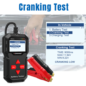Barato marca KONNWEI KW210 probador de batería automotriz probador de batería de plomo-ácido <span class=keywords><strong>para</strong></span> coche camión motocicleta barco - Product Image 5