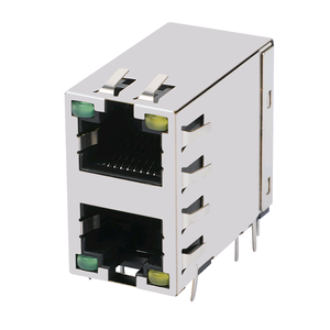 Conector Ethernet Modular sin Imán, Doble Capa, 2 Puertos, Tipo Dividido, RJ45 - Product Image 6