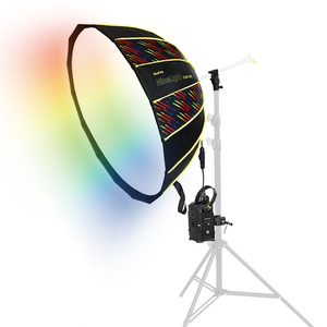 Nuevo NiceFoto, el primer paraguas portátil RGBWW de 100 vatios del mundo con batería, luz bastante suave para videografía - Product Image 1