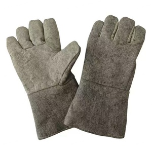 Gants anti-brûlure résistants à la chaleur 500 degrés en feutre vert fibre de carbone avec fonction ignifuge, personnalisables directement de l'usine - Product Image 2