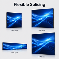 Solución de Pantalla de Video Wall LCD IPS de Pantalla Grande, 500 cd/m de Brillo, para Sala de Control, Centro de Seguridad, Monitoreo