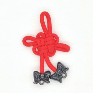 Llavero de cuerda de poliéster hecho a mano de buena calidad, estilo chino, duradero, ecológico, colgante chino para teléfono móvil - Product Image 2