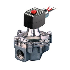 Vanne solénoïde Asco EF8215B070 120 60 110 50 à corps en aluminium, taille de tuyau 1 1/2, à action directe pilotée - Product Image 1