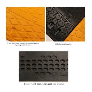 Rampe de voiture en caoutchouc plastique sans obstacle triangulaire Modèle de marche à domicile 03265 Fabriqué à Taizhou - Product Image 3