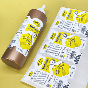 Custom <strong>Vinyl</strong> Glue Label <strong>Stickers</strong> <strong>Glossy</strong> Lamination Waterproof High <strong>Adhesive</strong> Stationery Labels in Roll - Product Image 4