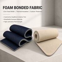 Mousse amortissante haute résilience, tissu laminé, largeur fixe de 1,5 m, matériau en éponge pour semelles de chaussures