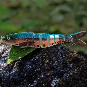 Neues Design Großhandel JM027 13cm 20g ABS Minnow Angel köder 8 Segment Multi Jointed Artificial Hard - Product Image 3