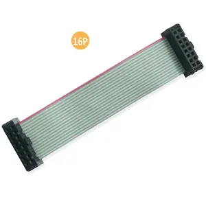 Custom Grey Pitch FFC 1.2.0mm 1.27mm 2.54mm 6 8 10 12 14 16 18 19 20 22 24 26 28 30 34 P PIN IDC Extension Flat Ribbon Cable