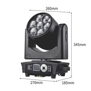 Đèn sân khấu di động AOPU <span class=keywords><strong>LED</strong></span> Mini Bee Eye 7X40W RGBW 4in1 xoay, zoom, wash, beam, DMX512, dùng cho DJ, vũ trường, bar, KTV - Product Image 3
