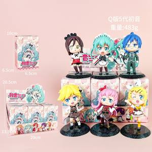Muñecas de PVC figuras de acción dibujos animados lindo cantante <span class=keywords><strong>Miku</strong></span> cajas ciegas de moda colección decoración Mystery Boxe juguetes para niños - Product Image 4