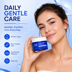 Crema Facial Hidratante, Reafirmante, Suavizante y Blanqueadora de Marca Privada, Mezcla de Múltiples Esencias, Péptido de Cobre Azul, Crema Reafirmante Iluminadora - Product Image 5