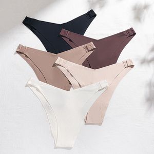 Mutandine da Donna a <span class=keywords><strong>Vita</strong></span> <span class=keywords><strong>Bassa</strong></span> con Design a Gancio, in Seta Ghiaccio, Asciugatura Rapida, Stile V-shape, Senza Cuciture, per Ragazze Giovani - Product Image 5