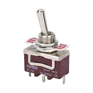 Interruptor de palanca impermeable XURUI 15A 12V CC de grado marino con tapa protectora tipo soldadura, fabricado en plástico duradero para equipos eléctricos - Product Image 2