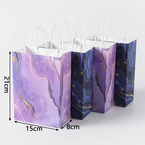 Bolsas de Papel Personalizadas al por Mayor, Impresas en Offset, Laminadas, Reciclables, con Logotipo, para Fiestas de Cumpleaños, con Asas de Cuerda de Algodón - Product Image 2