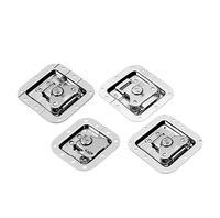 Verrou torsadé papillon en métal 82*77mm Serrure à ressort plat fin Étui de vol intégré Boîte à bijoux Boucle Boîte à bagages Boîte à outils FlightCase DecoR