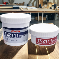 Mastic de réparation métallique époxy 2111, adhésif structurel renforcé en acier haute température pour l'entretien des machines et le transport
