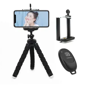 Dudukan Tripod Digital kualitas tinggi, dudukan Tripod portabel Selfie dapat diperpanjang dengan pemegang ponsel proyektor yang dapat disesuaikan, penyangga kamera Tablet