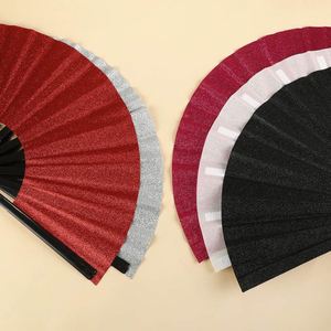 Abanico de Mano de Bambú y Plástico Ecológico Pintado con Diseño de Kung Fu Tai Chi Dorado Brillante de 33 cm para Baile Cuadrado y Estudio de Fitness - Product Image 4