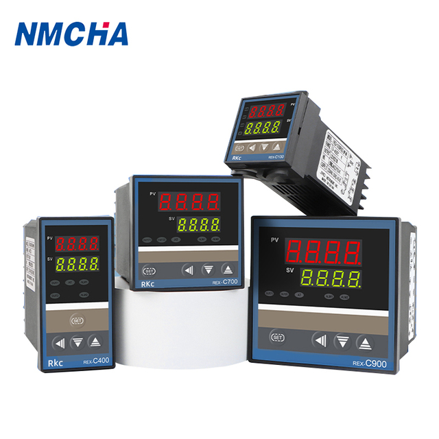 NMCHA REX Plastic 240V 50/60Hz AC Digital Thermometer Intelligent PID Temperature Controller LCD Display IP66 1C Resolution OEM