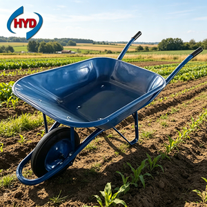 <span class=keywords><strong>Brouette</strong></span> de qualité commerciale Wb6400, capacité de charge de 130 kg, avec pneus gonflables, pour travaux agricoles, de construction et d'aménagement paysager - Product Image 3
