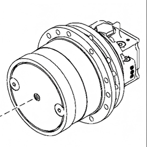 อะไหล่รถขุดขนาดเล็ก Deere 50 Final Drive รุ่น T110816 20450-53399 มอเตอร์ไฮดรอลิกสำหรับขับเคลื่อน - Product Image 3