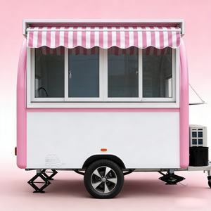 Carrito de Comida Móvil para Café y Hot Dogs, Remolque para Helados, Snacks, Panadería, Donuts, con Equipo de Cocina - Product Image 1