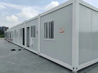 Maison préfabriquée en conteneur, bâtiment modulaire préfabriqué, structure en acier portable, bureau, dortoir, hébergement pour travailleurs, camp