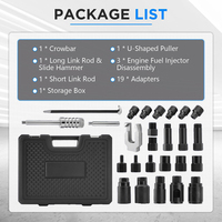 Ensemble d'outils d'extraction d'injecteurs diesel 26 pièces, extracteur d'injecteurs de carburant, kit d'extraction avec marteau coulissant