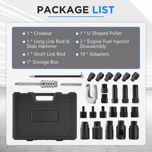 26pcs סולר מזרק סולר מזרק מכשיר פוללר ערכת הסרת פוללר ערכת עם פטיש שקופיות - Product Image 6