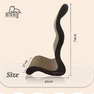Grosir disesuaikan aksesoris kucing Scratcher besar mewah Modern klasik gaya dibuat kertas bergelombang Harga terbaik dikemas karton - Product Image 2