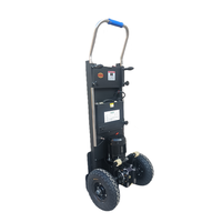 Chariot d'escalade électrique à trois roues, pliable, en métal, pour le transport de marchandises et de courses, modèle OEM