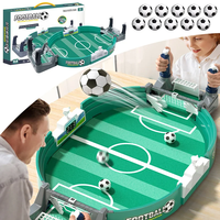 Meja Sepak Bola Permainan Keluarga, Papan Permainan Sepak Bola Plastik, Mainan Sepak Bola Interaktif untuk Meja, Mainan Olahraga Anak Laki-laki, Permainan Portabel Dalam Ruangan, Hadiah