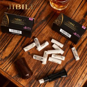 JIBILL Cigarette Filter Cartridges 8x26mm Ceramic Cap Activated Carbon Rolling Filter Made In China - Product Image 1