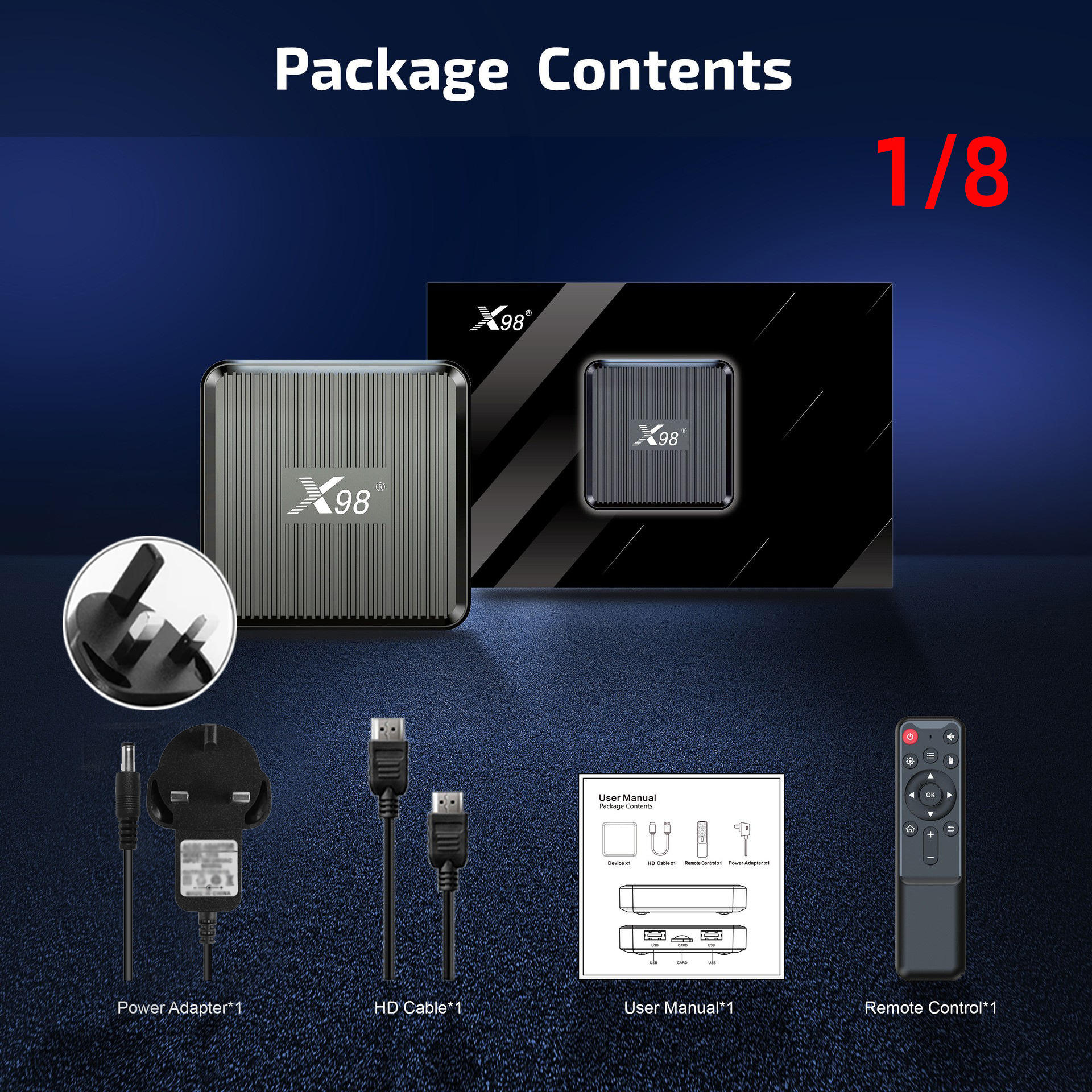 Enchufe 1/8-inglés-reino unido