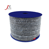 Joint d'étanchéité tressé en fibre de carbone haute résistance 12mm*12mm, résistant au feu et à la chaleur, pour le scellement des brides industrielles