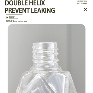 Botol Parfum Mobil Kustom Kaca Transparan dengan Klip Logam Botol Diffuser Mobil - Product Image 5