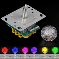 Haute qualité coloré LED Arcade contrôle bâton Joystick 12V tension jeu accessoires pour pièce poussoir poupée Machine