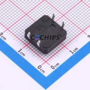 TS015-CBW1EH5.0 Tactile Switch Through hole-4P,12x12mm Switch Single Pole Single Throw Round Button 1.8N Through Hole - Product Image 2