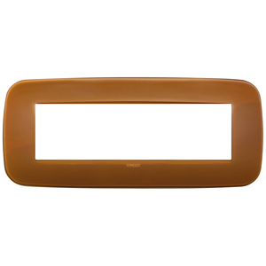 Placca Round 7M Reflex Caramel 21mm Length 9mm Width 0.9mm Height Wall <b>Switch</b> Cover - Product Image 1