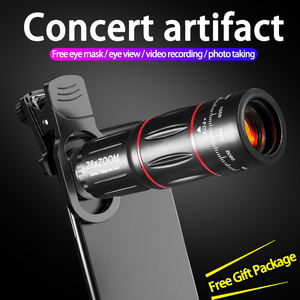 Buổi hòa nhạc HD bên ngoài máy ảnh 28x zoom điện thoại di động ống kính tele với chân máy - Product Image 3
