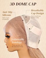 13x4 Perruque avant en dentelle dentelle transparente 220% densité cheveux vierges brun clair blond droit sans colle pré-plumé noeuds blanchis