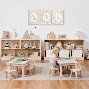 Thiết kế ván ép kệ sách phòng khách lưu trữ tủ trẻ em Đồ chơi hộp Tổ Chức trẻ em Tủ sách mầm non thiết bị đồ nội thất - Product Image 4