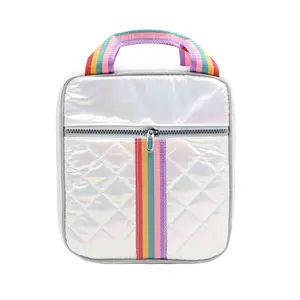 2024 New Design Spot Goods Quilting Series Kids Fashion Backpack Lunch Bag Student Lunch Bag
