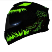 Vente directe d'usine, vente en gros, casque intégral certifié DOT, coque ABS haute résistance, casque de moto de course, équipement de sécurité