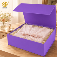 Boîte cadeau rigide à couvercle magnétique mat avec ruban de tirage, emballage de luxe à fermeture magnétique pour chemises, costumes, t-shirts et vêtements pour hommes