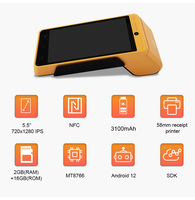 Terminal POS Portátil Kingtop S600 Confiable, Doble SIM, Bluetooth, NFC y Wi-Fi, Impresión Rápida, Uso Eficiente de Energía