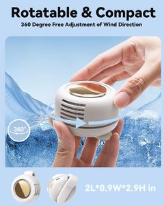 Ventilateur de ceinture 2-en-1 USB sans pales, mini-ventilateur portable tourbillon à clipser sur la taille - Product Image 2
