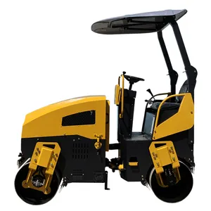 Light Compacting Equipment XMR203 Small Mini 2 Ton Double Drum Roller For Sale