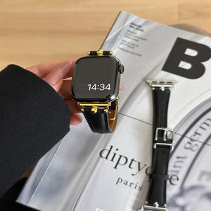 Correa de Reloj de Cuero Vintage de Alta Calidad, Ancho de Banda de 22 mm, Hebilla de Pasador para Serie 9 <span class=keywords><strong>SE</strong></span> 7 8 Ultra 2 40-49 mm - Product Image 3