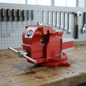 Professional Heavy Duty Engineer <b>Bench</b> Vise <b>with</b> 360° Swivel Base Cast Iron <b>Workshop</b> <b>Vice</b> Heavy Duty Workbench <b>Vice</b> - Product Image 1